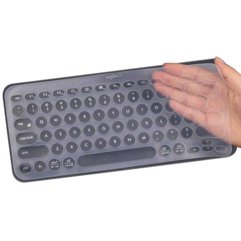 MUBUY-GOL Keyboard Cover for Logitech K380 Pebble Multi-Device Bluetooth Keyboard/Logitech Pebble Keys 2 K380s/Logitech K380 Multi-Device Bluetooth Keyboard, Logitech K380 Wireless Keyboard Cover, US Layout - Image 3